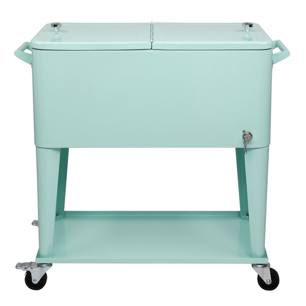 Rolling store cooler cart